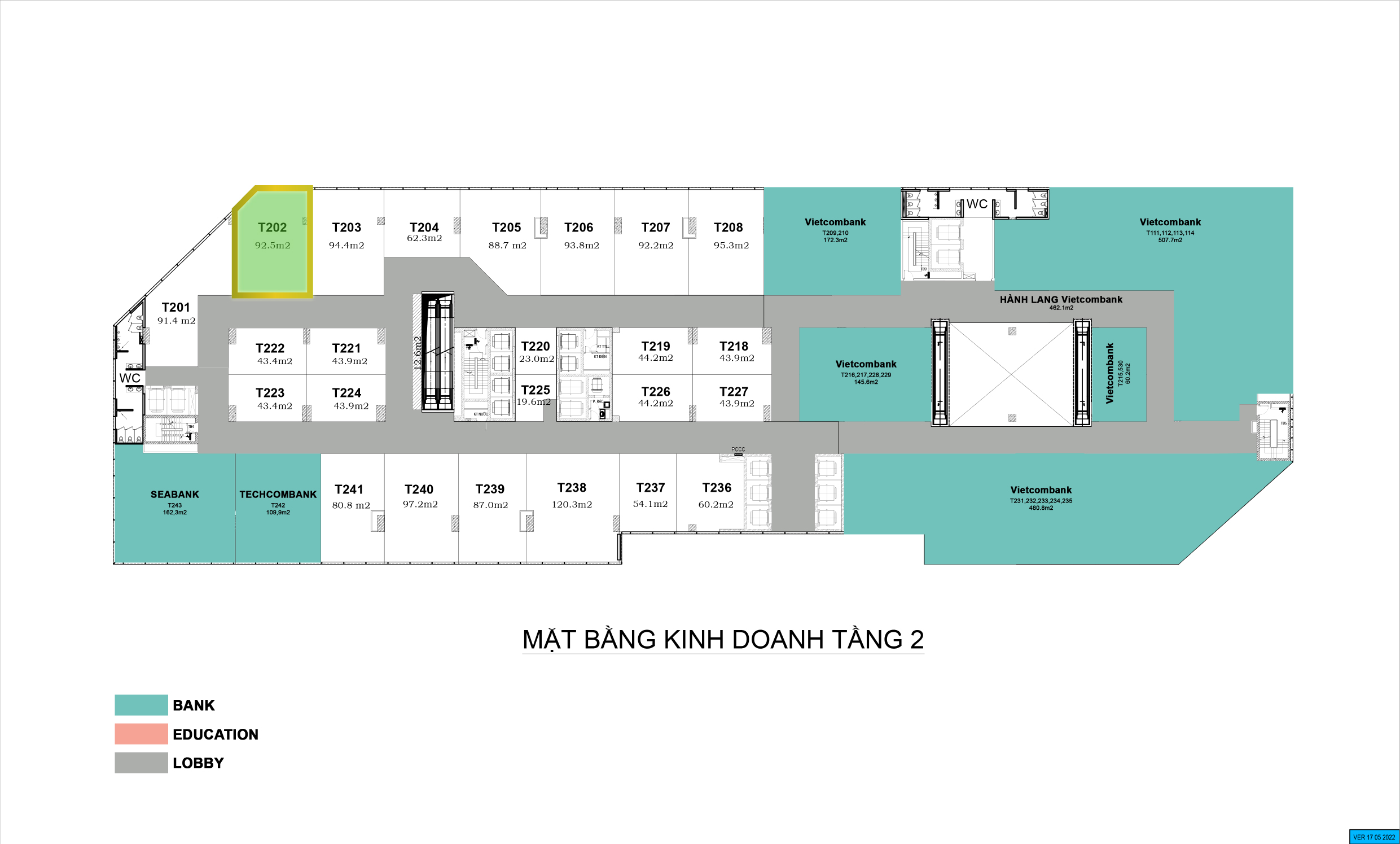 area t202  92 5 m2 2nd floor estimate price  16    18  m2