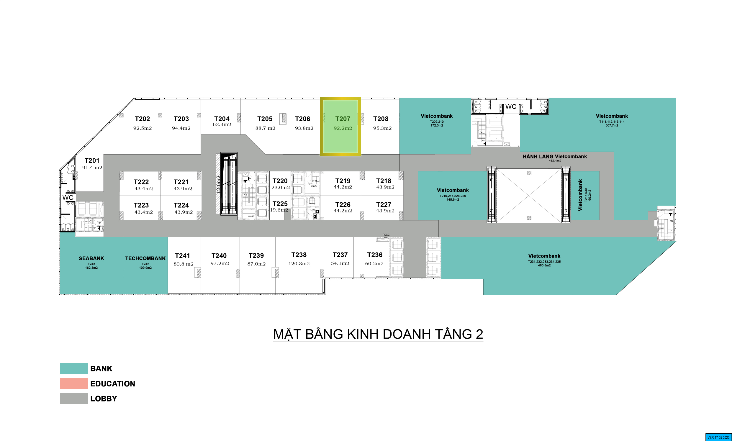 area t207  92 2m2 2nd floor estimate price   16    18  m2