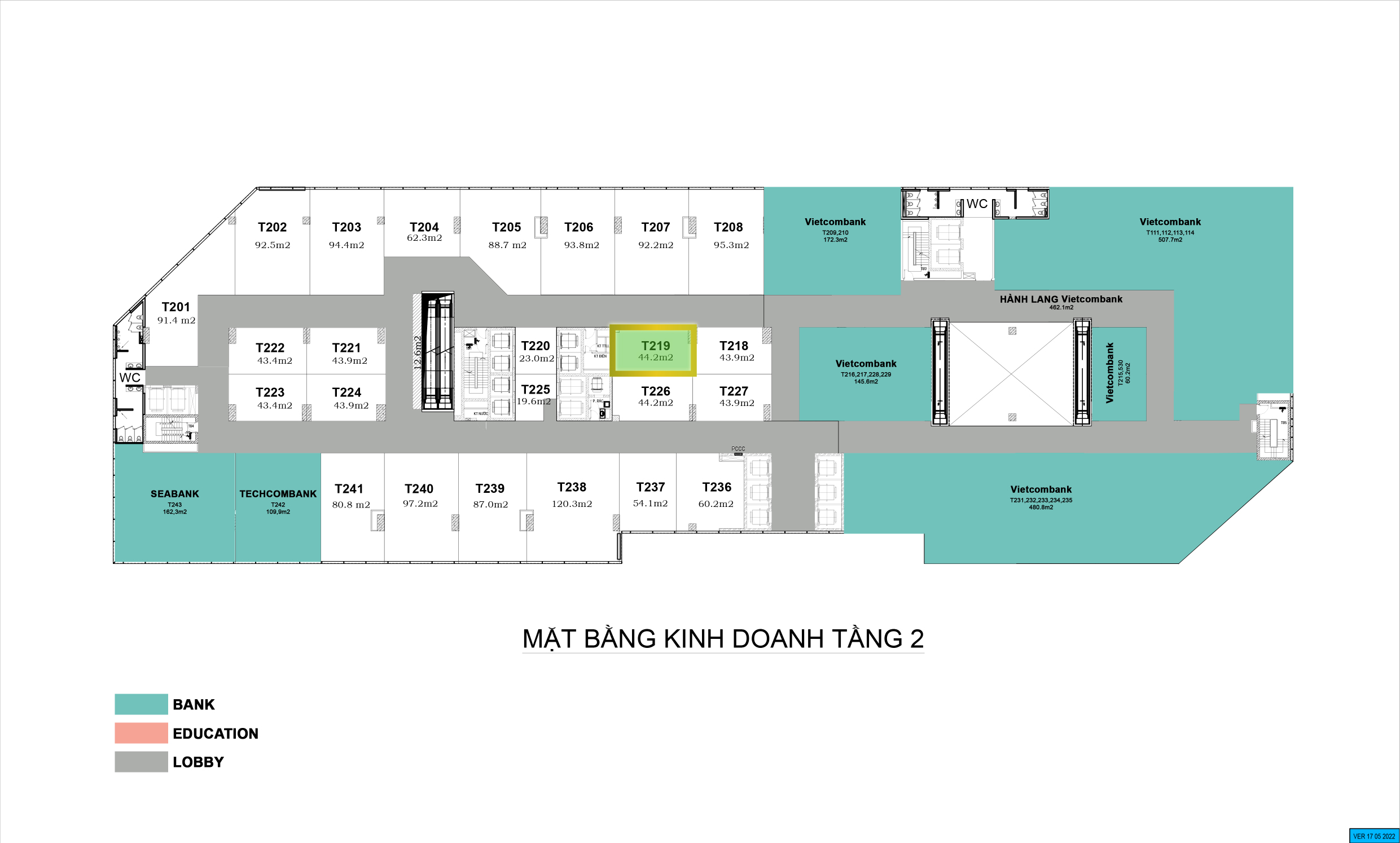 area t219  44 2m2 2nd floor estimate price   16   18  m2