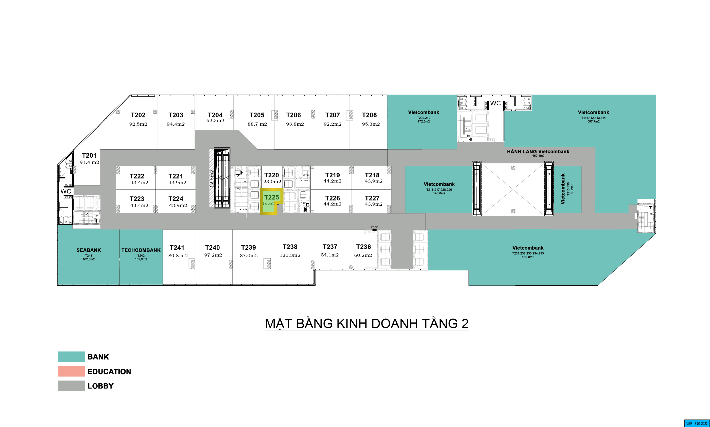 area t225  19 6m2 2nd floor estimate price   16    18 m2